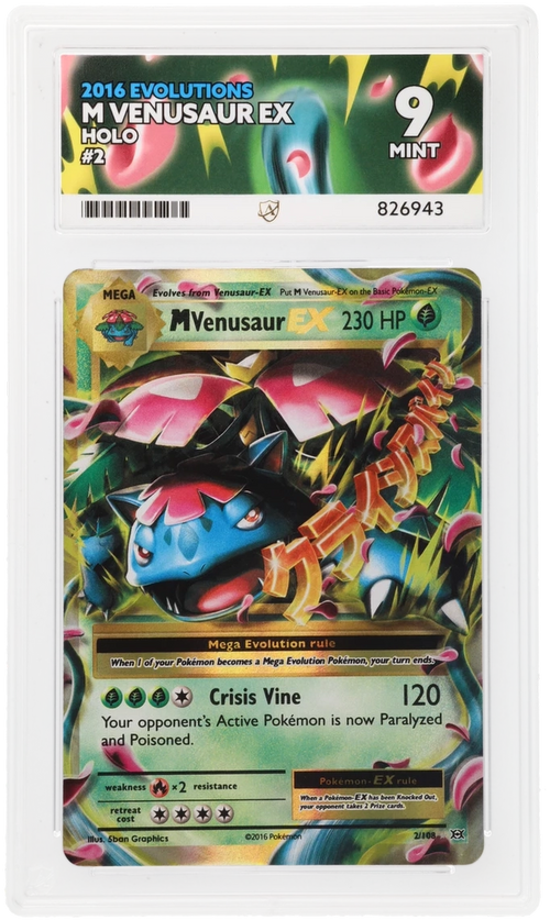 M Venusaur EX Holo 2/108 - Ace 9 - 2016 Evolutions