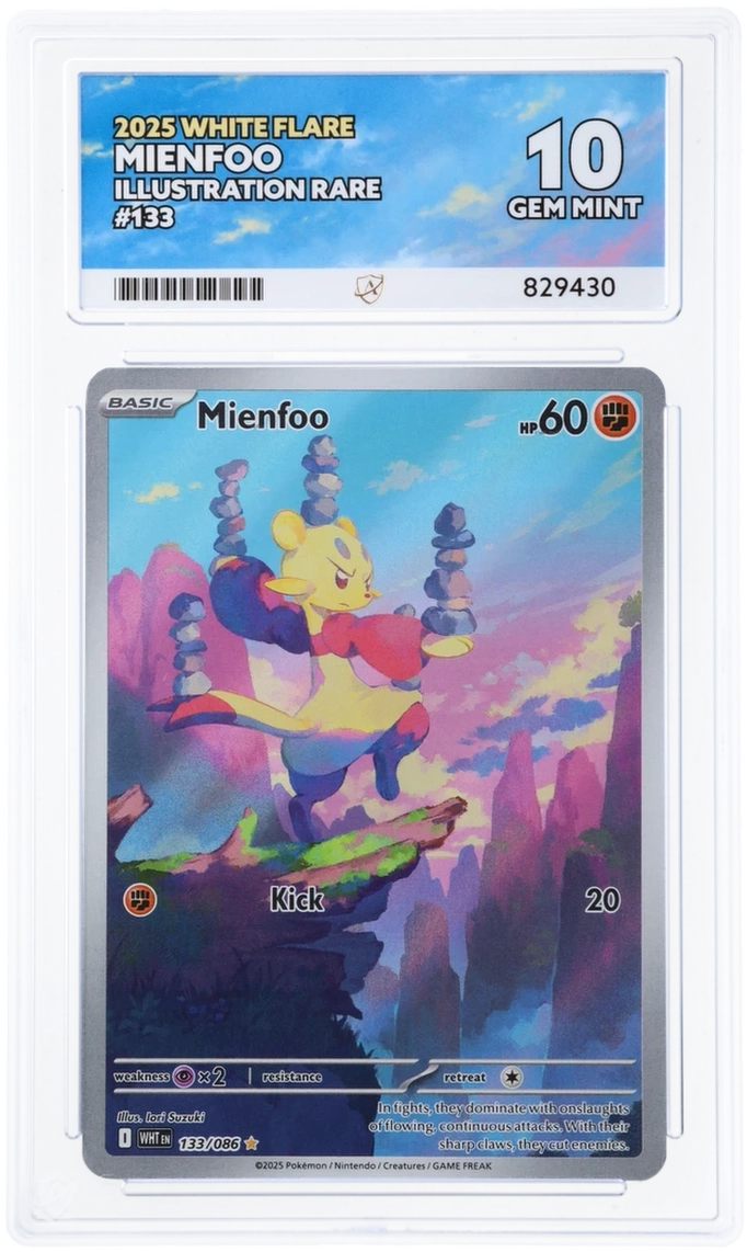 ACE 10 - Mienfoo - 133/086 - White Flare - Pokemon