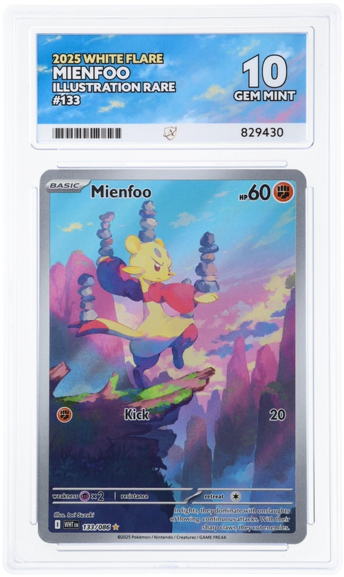 ACE 10 - Mienfoo - 133/086 - White Flare - Pokemon