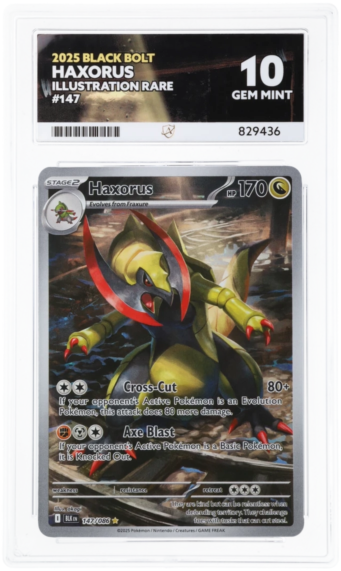 ACE 10 - Haxorus - 147/086 - Black Bolt - Pokemon