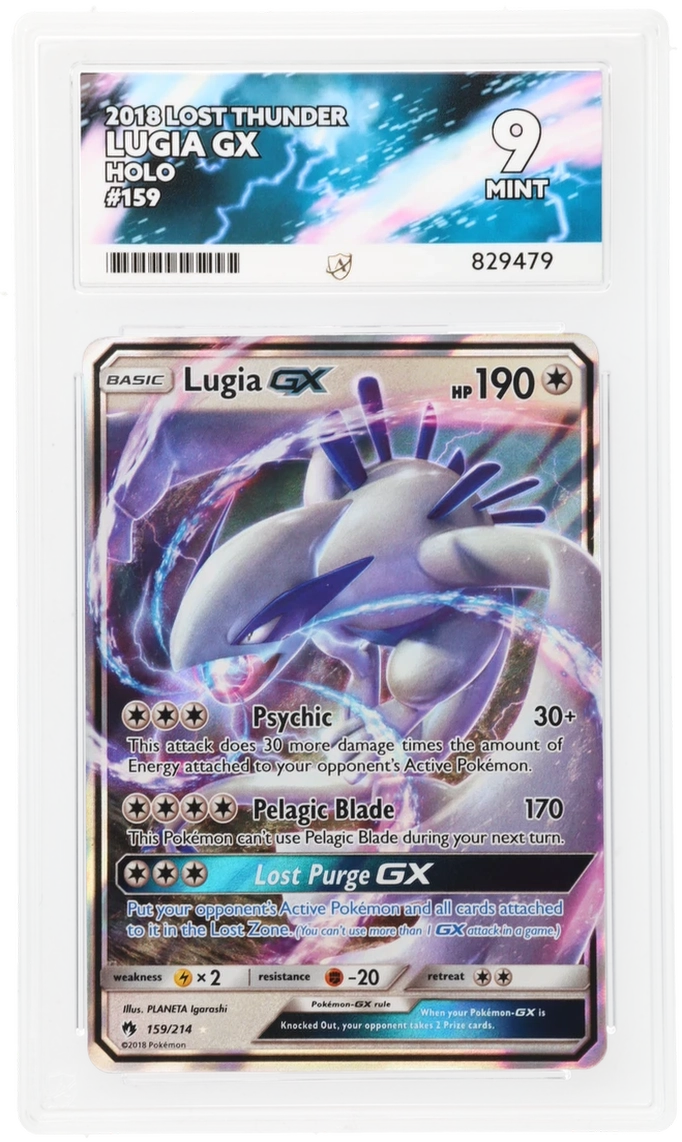 Lugia GX Holo 159/214 - Ace 9 - 2018 Lost Thunder