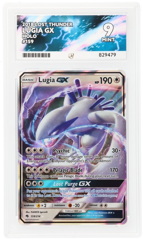 Lugia GX Holo 159/214 - Ace 9 - 2018 Lost Thunder