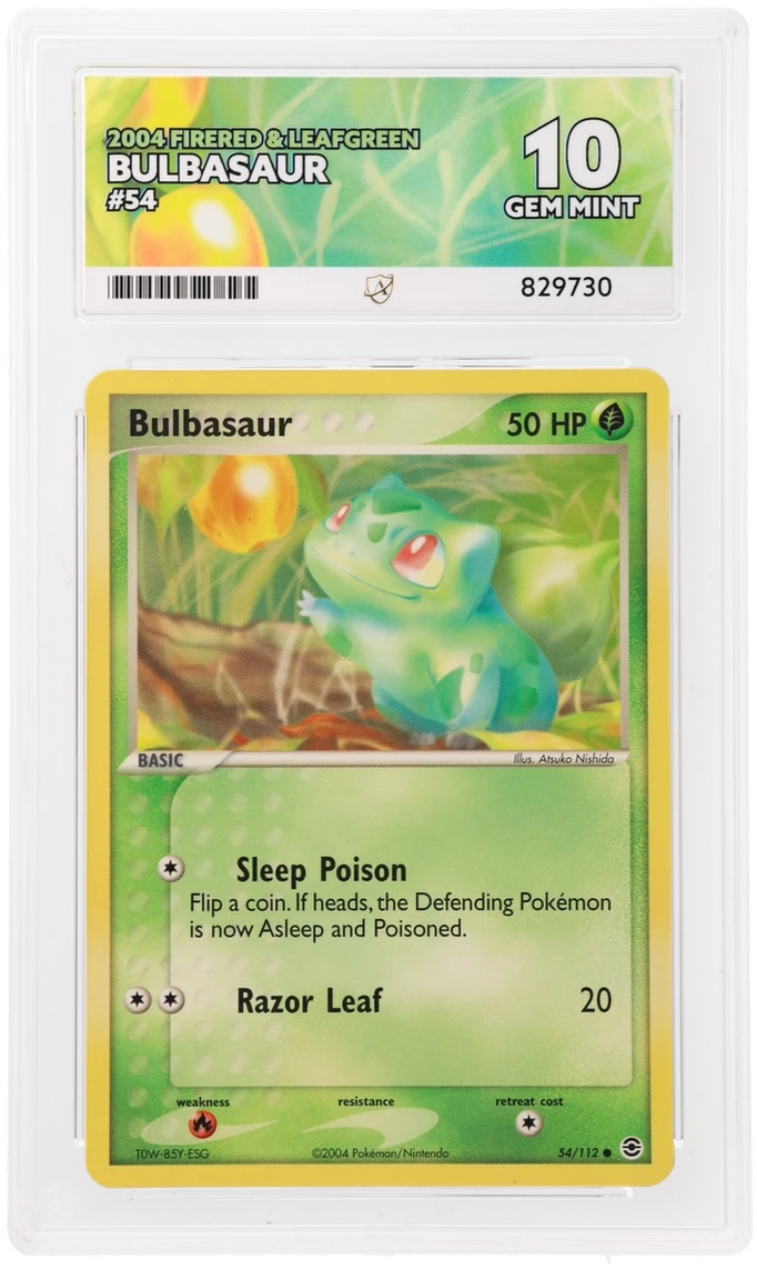 ACE 10 - Bulbasaur - 54/112 - FireRed & LeafGreen - Pokemon - front