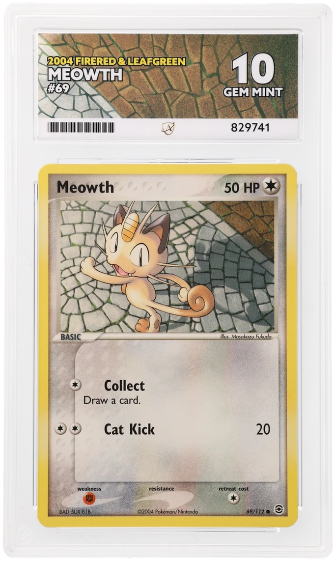 ACE 10 - Meowth - 69/112 - FireRed & LeafGreen - Pokemon - front