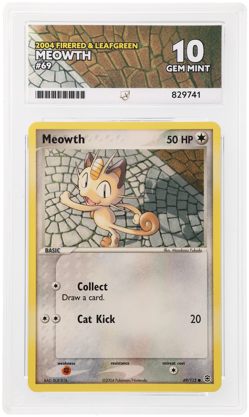 ACE 10 - Meowth - 69/112 - FireRed & LeafGreen - Pokemon - front