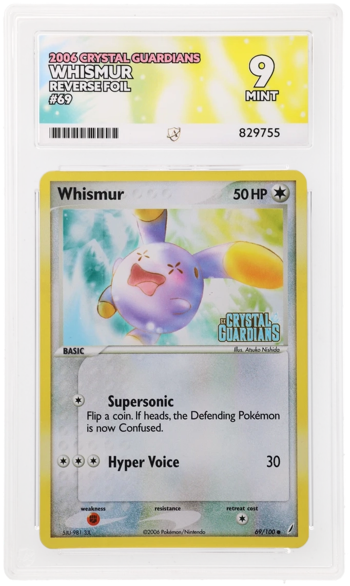 ACE 9 - Whismur - 69/100 - Crystal Guardians - Pokemon - front