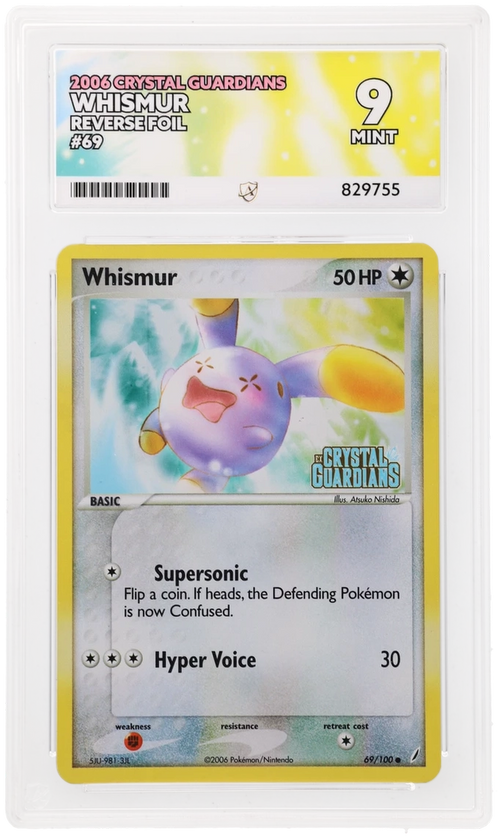 ACE 9 - Whismur - 69/100 - Crystal Guardians - Pokemon - front