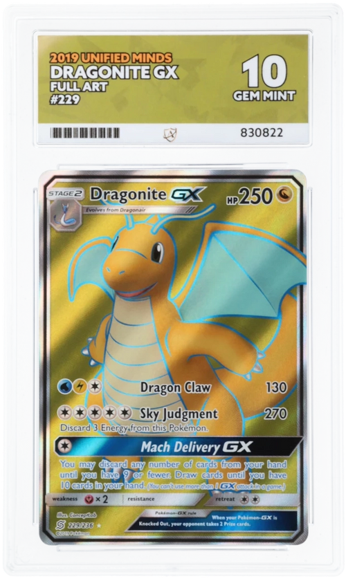 ACE 10 - Dragonite GX - 229/236 - Unified Minds - Pokemon