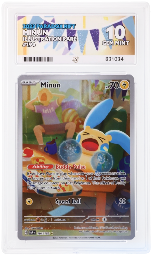 ACE 10 - Minun - 194/182 - Paradox Rift - Pokemon