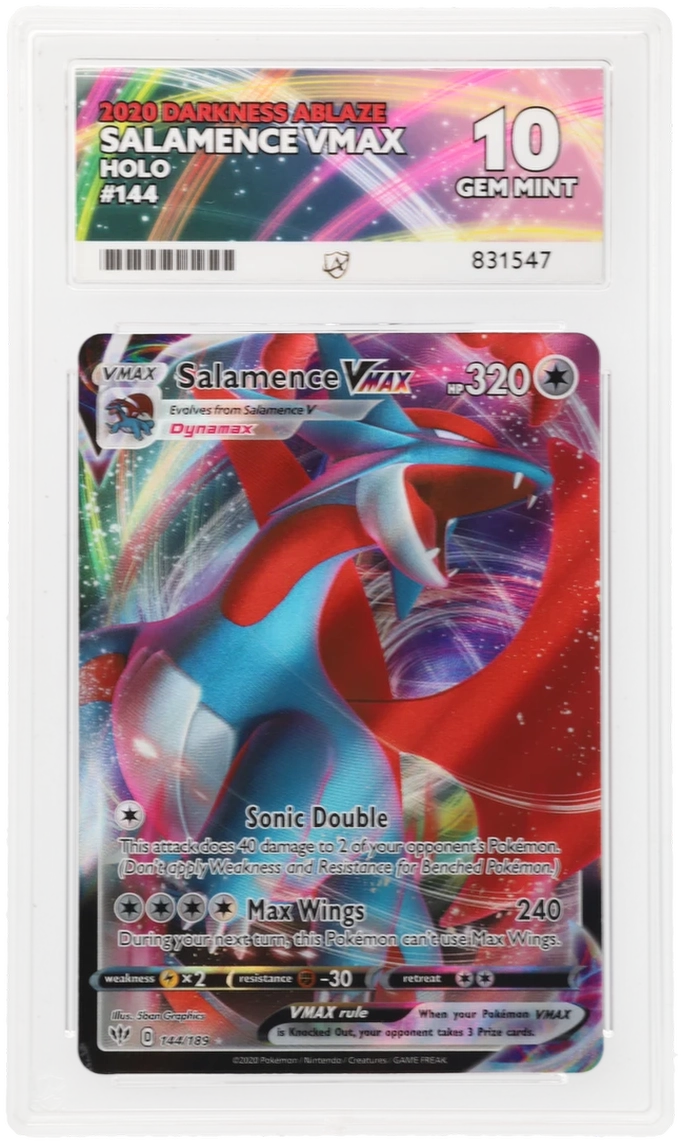 ACE 10 - Salamence VMAX - 144/189 - Darkness Ablaze - Pokemon