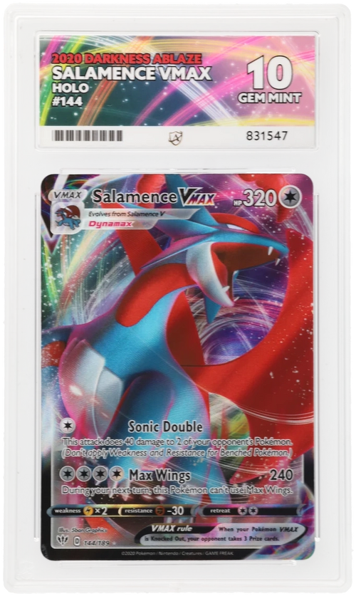 ACE 10 - Salamence VMAX - 144/189 - Darkness Ablaze - Pokemon