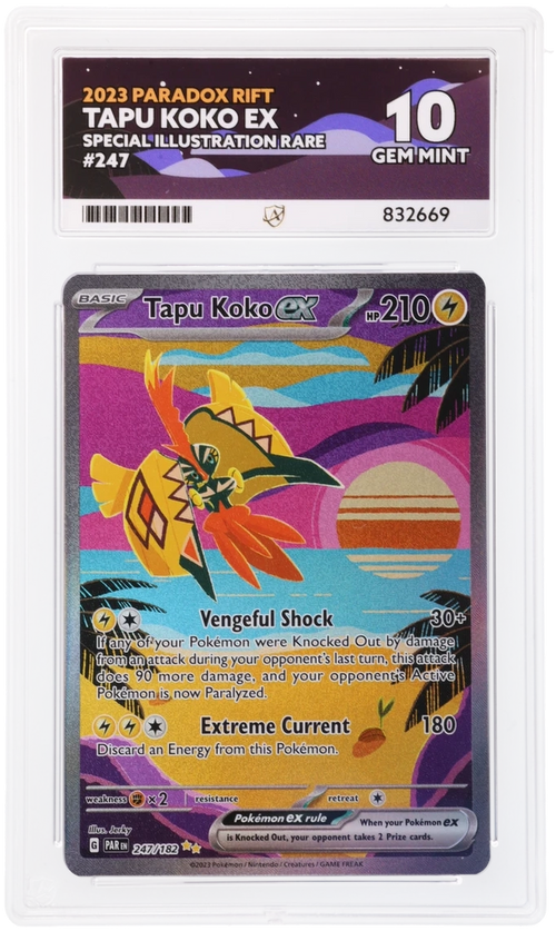 ACE 10 - Tapu Koko ex - 247/182 - Paradox Rift - Pokemon