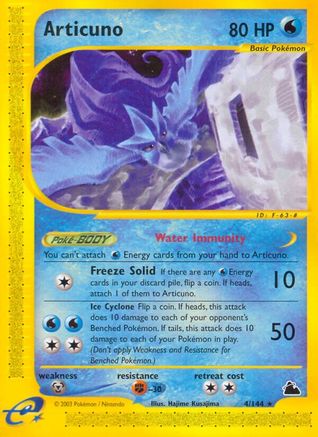 Articuno (4) 4/144 - Skyridge Reverse Holofoil