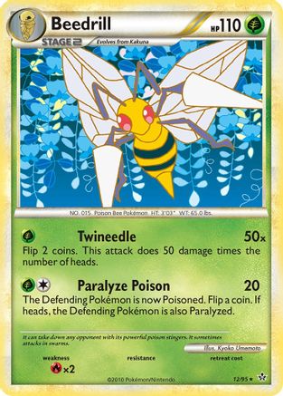 Beedrill 12/95 - Unleashed Reverse Holofoil