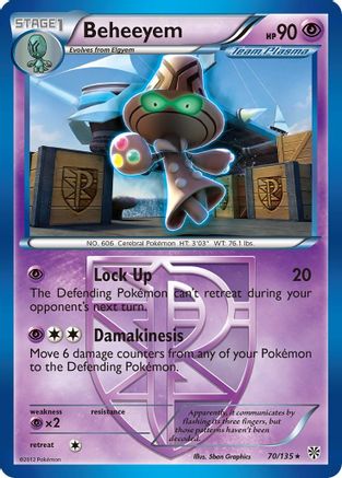 Beheeyem (Team Plasma) 70/135 - Plasma Storm Reverse Holofoil