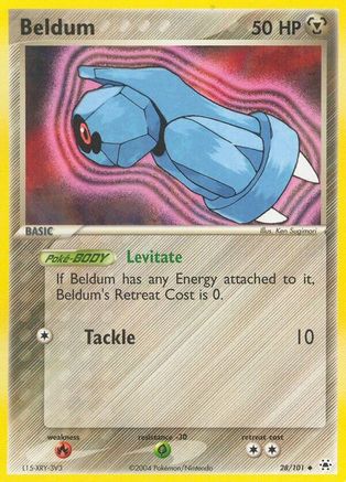 Beldum - 28/101 28/101 - Hidden Legends Reverse Holofoil