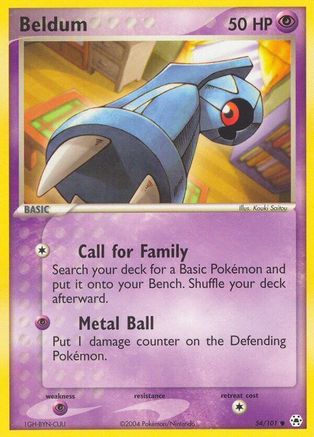 Beldum - 54/101 54/101 - Hidden Legends Reverse Holofoil
