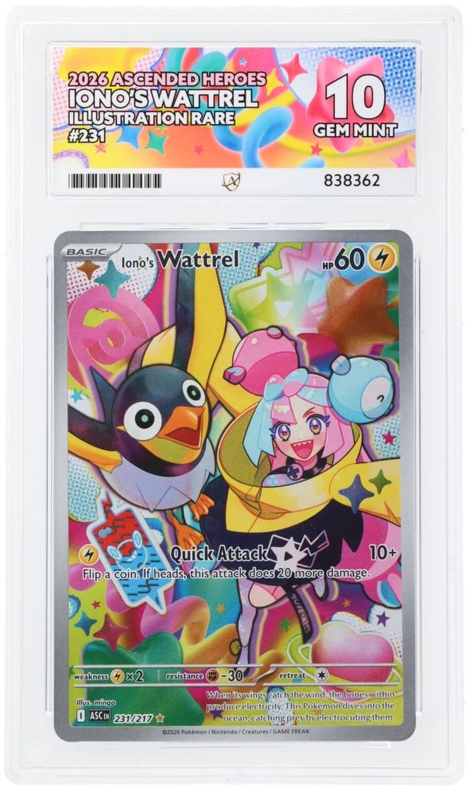 Iono's Wattrel IR 231/217 - Ace 10 - 2026 Ascended Heroes