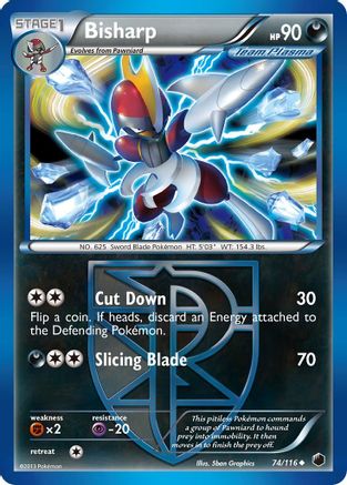 Bisharp (Team Plasma) (74) 74/116 - Plasma Freeze