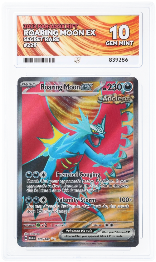 ACE 10 - Roaring Moon ex - 229/182 - Paradox Rift - Pokemon