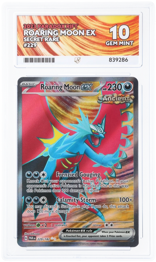 ACE 10 - Roaring Moon ex - 229/182 - Paradox Rift - Pokemon