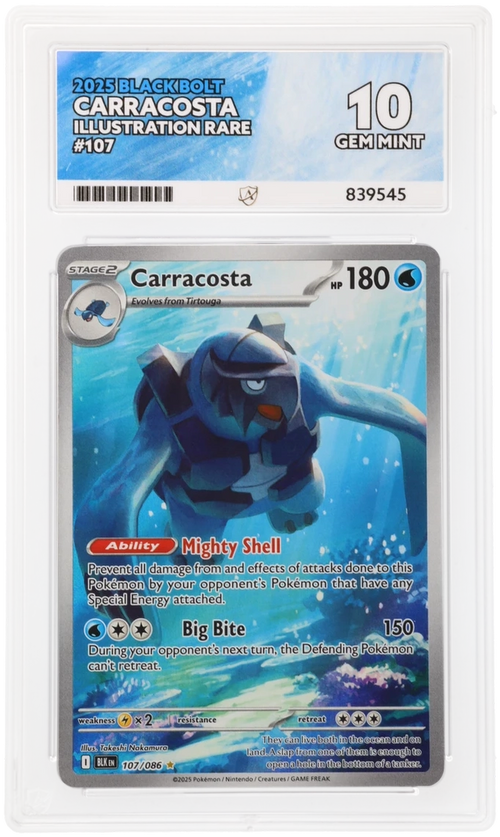 ACE 10 - Carracosta - 107/086 - Black Bolt - Pokemon