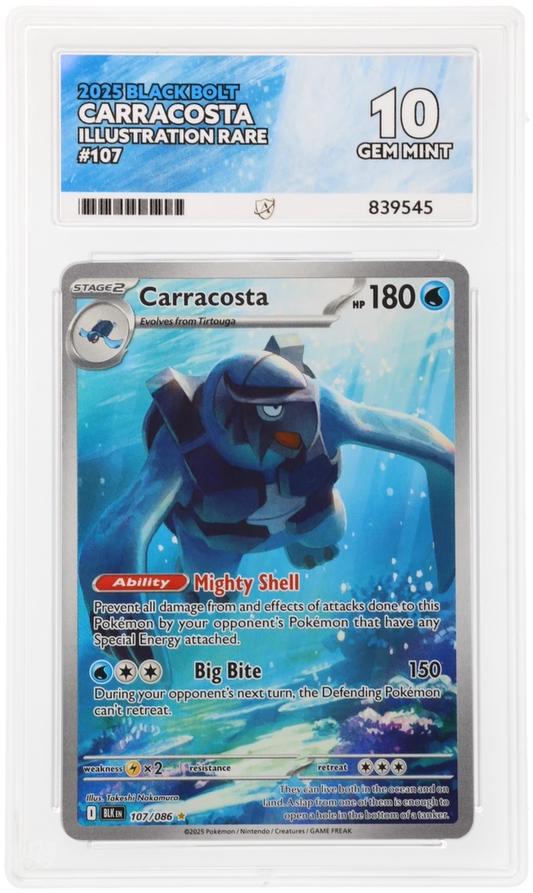 ACE 10 - Carracosta - 107/086 - Black Bolt - Pokemon