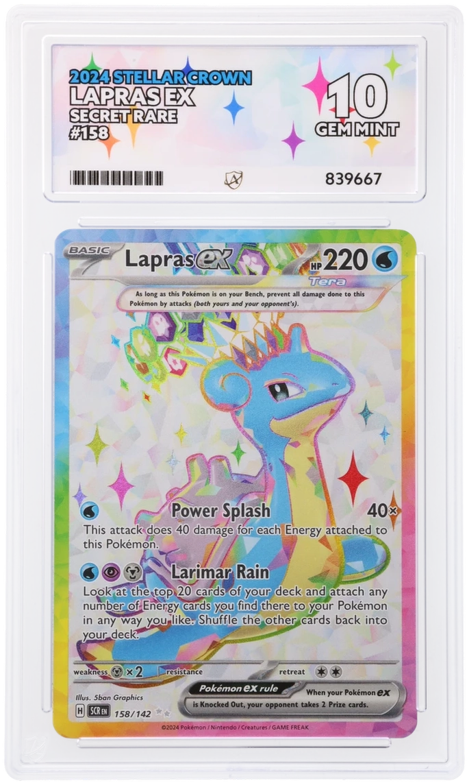 ACE 10 - Lapras ex - 158/142 - Stellar Crown - Pokemon