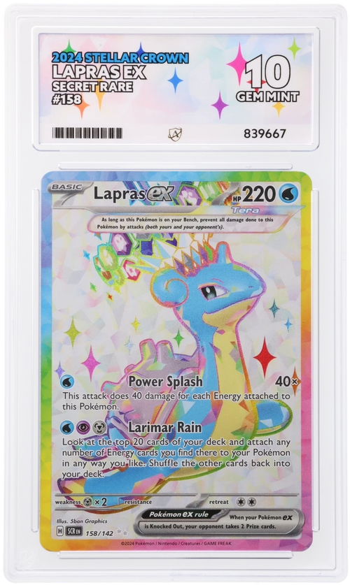 ACE 10 - Lapras ex - 158/142 - Stellar Crown - Pokemon
