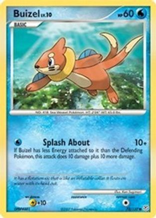 Buizel 72/130 - Diamond and Pearl Reverse Holofoil