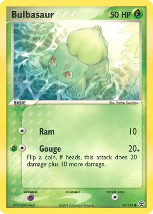 Bulbasaur - 055/112 55/112 - FireRed & LeafGreen Reverse Holofoil
