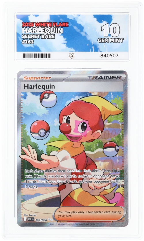 ACE 10 - Harlequin - 163/086 - White Flare - Pokemon