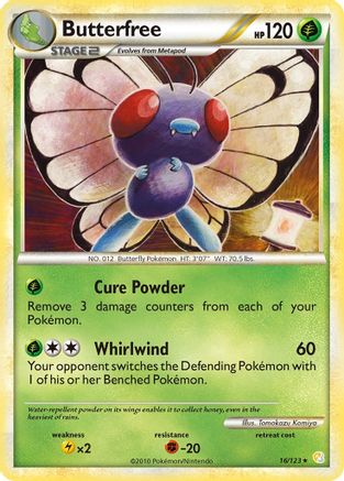 Butterfree 16/123 - HeartGold SoulSilver