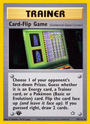 Card-Flip Game (Goldenrod Game Corner) 92/111 - Neo Genesis Unlimited