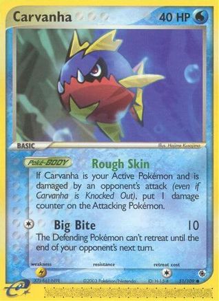 Carvanha 51/109 - Ruby and Sapphire Reverse Holofoil