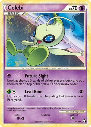 Celebi 3/102 - Triumphant Reverse Holofoil