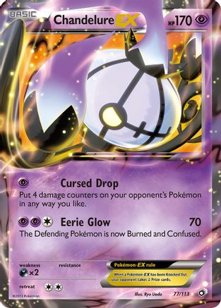 Chandelure EX 77/113 - Legendary Treasures Holofoil