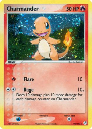Charmander - 113/112 113/112 - FireRed & LeafGreen Holofoil
