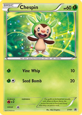 Chespin - XY01 XY01/211 - XY Promos Holofoil