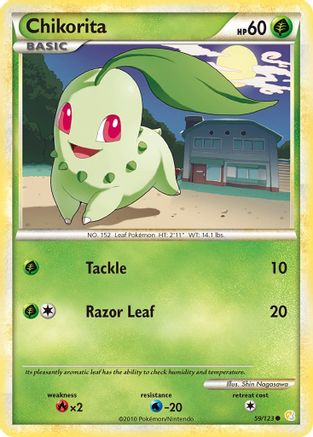 Chikorita 59/123 - HeartGold SoulSilver