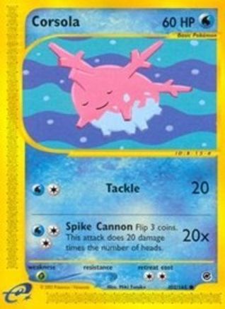 Corsola 102/165 - Expedition Reverse Holofoil