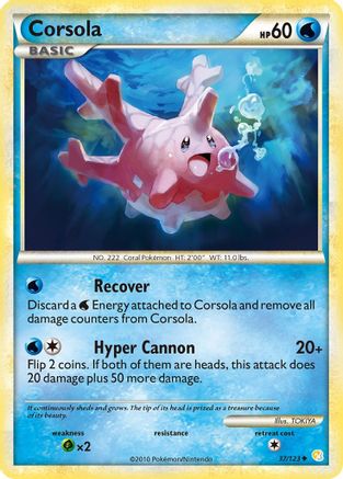 Corsola 37/123 - HeartGold SoulSilver
