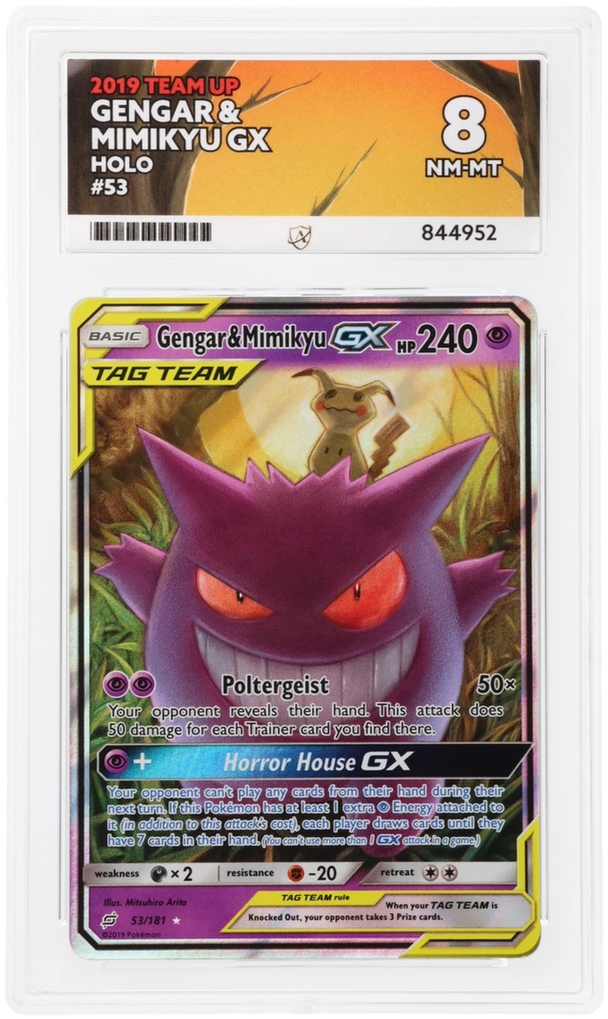 ACE 8 - Gengar & Mimikyu GX - 53/181 - Team Up - Pokemon - front