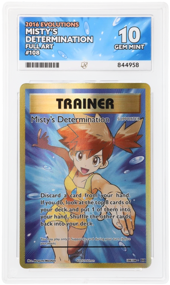 Misty's Determination Full Art 108/108 - Ace 10 - 2016 Evolutions