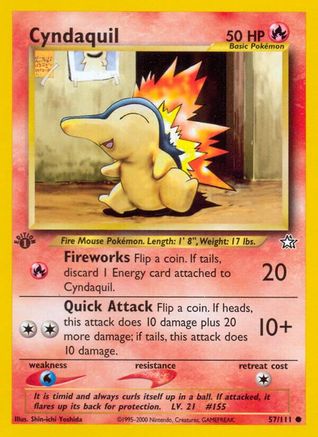 Cyndaquil (57) 57/111 - Neo Genesis Unlimited