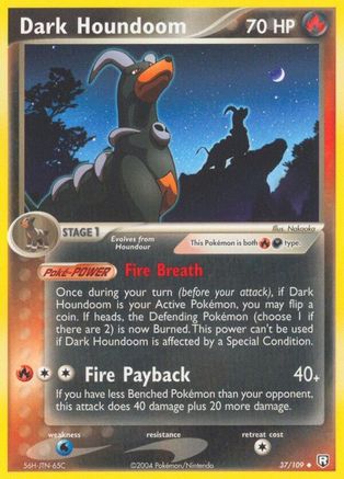 Dark Houndoom - 037/109 37/109 - Team Rocket Returns Reverse Holofoil