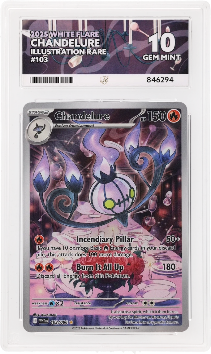 ACE 10 - Chandelure - 103/086 - White Flare - Pokemon