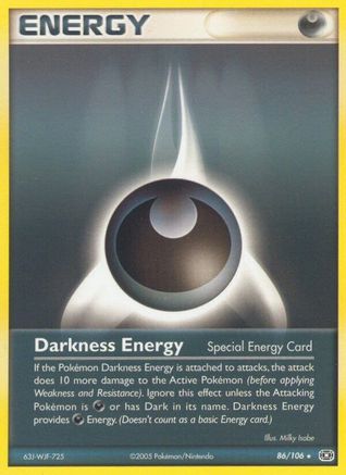 Darkness Energy (Special) 86/106 - Emerald Reverse Holofoil