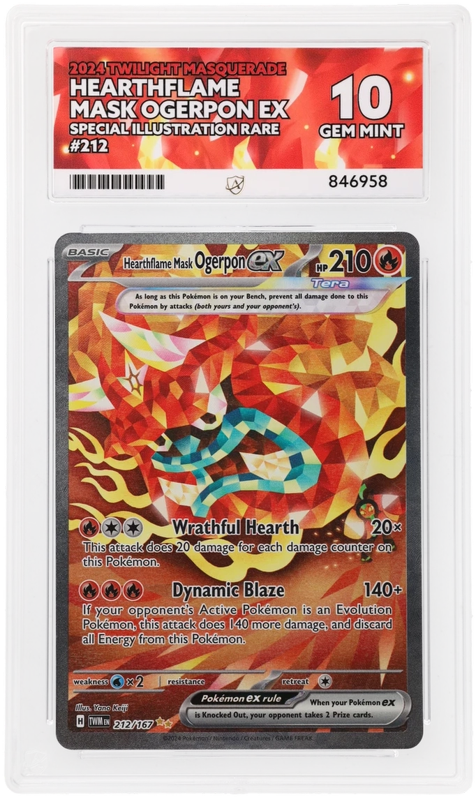 ACE 10 - Hearthflame Mask Ogerpon ex - 212/167 - Twilight Masquerade - Pokemon