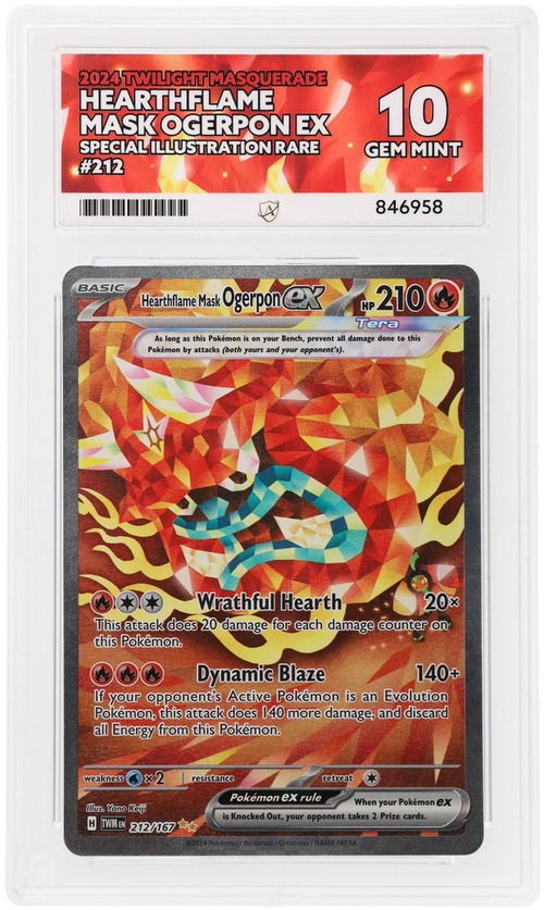 ACE 10 - Hearthflame Mask Ogerpon ex - 212/167 - Twilight Masquerade - Pokemon